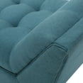 thumbnail image 3 of Gwyneth Fabric Bench, Dark Teal, 3 of 6