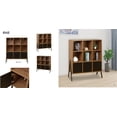 thumbnail image 2 of Librero Organizador 9 Cubos EKE – Madera Nogal Chocolate con 3 Puertas, Diseño Moderno Minimalista, 2 of 5