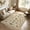 Beige, variant on Lahome Washable 5'x7' Insect Botanical Pattern Area Rug, Dark Green Boho Vintage Forest Rugs for Living Room, Ultra-Thin Non-Shedding Non-Slip Soft Carpet for Bedroom Dining Room Nursery, Dark Green