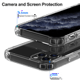 Shamo's iPhone 12 Case, iPhone 12 Pro Case, Crystal Clear AntiScratch Shock Absorption Cover