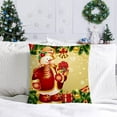 thumbnail image 4 of Set of 4 Christmas Pillow Covers 16x16 Inch Merry Christmas Pillow Cases Christmas Tree Velvet Throw Pillow Covers Gold Xmas Holiday Pillow Covers Outdoor Couch Sofa Cushion Covers for New Year(16), 4 of 6