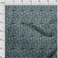 thumbnail image 3 of oneOone Tissu en Coton Flex Bleu Sarcelle Matériel de Robe Tropicale Tissu Imprimé Tissu au Mètre 40 Pouces de Large, 3 of 5