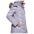 thumbnail image 3 of Kenneth Cole Heavyweight 3/4 Faux Fur Trim Hooded Puffer (Light Grey, Medium), 3 of 5