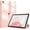 Rose Gold, variant on Timoom Slim Case for iPad Air 5th Generation (2022) / iPad Air 4th Generation (2020) 10.9 Inch - [Built-in Pencil Holder] Shockproof Cover with Clear Transparent Back Shell