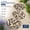Round River Rock - Set of 3, variant on 12" Square Marble Stepping Stones - Set of 3 Outdoor Garden Walkway Pavers for Backyard Landscaping Decor