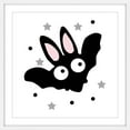 thumbnail image 2 of Marmont Hill "Black Bunny Bat" by Katarina Snygg Framed Painting Print, 2 of 6