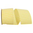 thumbnail image 1 of Reliant Ribbon 7101-640-40J 20.5 in. 25 Yards Gingham Check Ribbon, Lemon, 1 of 1