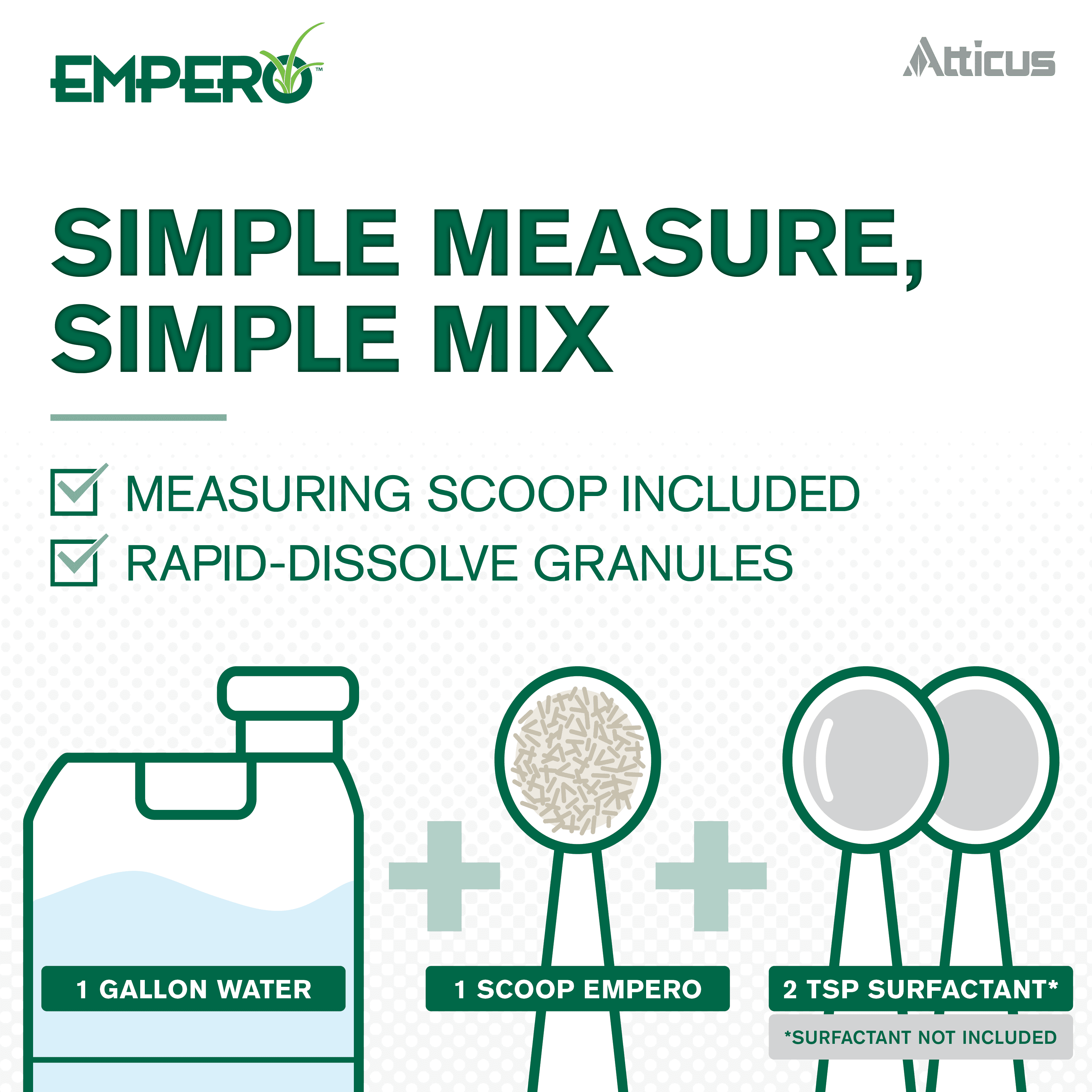 Empero Nutsedge Killer (1.33 oz) - (Compare to Sedgehammer) - Halosulfuron-Methyl 75% - Herbicide for Established Lawns, Ornamental Turfgrass, & Landscape Areas - by Atticus