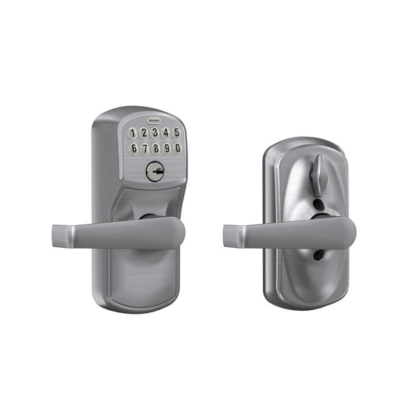 Cerradura electrónica con teclado SCHLAGE FE595CS V PLY 626 ELA en cromo cepillado