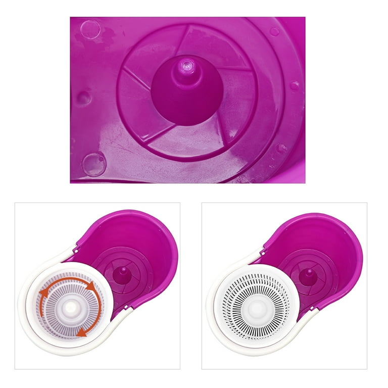 Purple spin mop deals