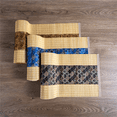 thumbnail image 1 of Asian Style Bamboo Table Runner Retro Table Mat Suitable for Kitchen, Dining Room and Bedroom Decoration. Royal Blue, 1 of 5