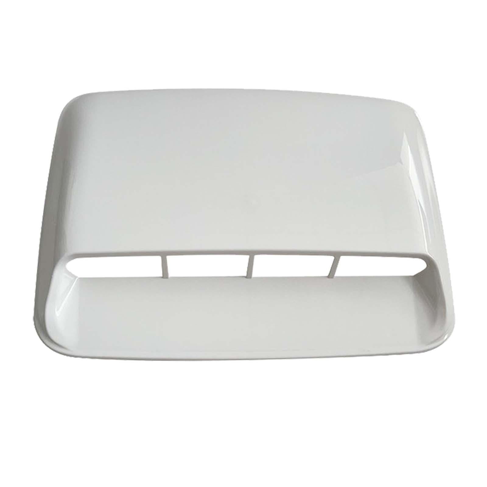 Nishiyuenyi Hood Body Air Decorative Intake Replaces Car Hood Vent for Car Modification White