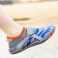 thumbnail image 6 of WEIGFI Toddler Kids Boys Girls Water Shoes Five Toe Barefoot Wide Toe Quick-Dry Beach Shoes Bright Color Lightweight Outdoor Swim Pool Sneakers Camping Daily Lovely Footwear,Grey,8-8.5 Years, 6 of 9