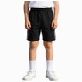thumbnail image 3 of HCNTES Boys Athletic Shorts with Pockets Active Basketball Shorts Quick Dry Active Lightweight Elastic Waist (Black,6-7 Y), 3 of 7