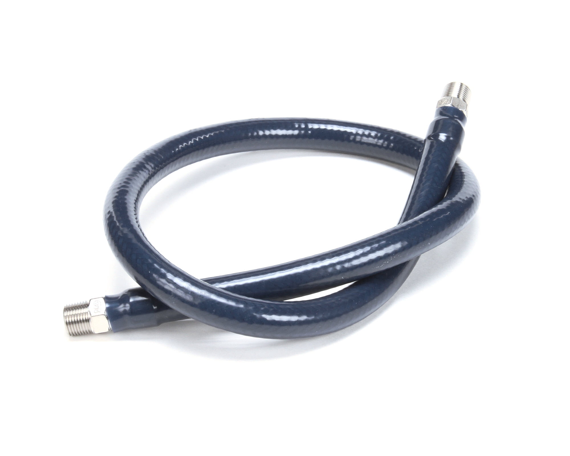 T&S Brass HW-2B-36 Water Hose with Male Fittings, 3/8" Diameter and 36" Long