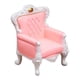 thumbnail image 2 of Modelo de sofá para casa de muñecas 1:6 con sillón, accesorios para casa de muñecas, muebles de sala de estar en miniatura para micropaisaje de jardín rosa, 2 of 8