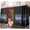 thumbnail image 3 of Dorm Single Twin Bunk Bed Tents Drapes Dustproof Blackout Underbed Cloth Bed Privacy Curtains 2 Panels + 1 Top (Color 7, 45.3 x 78.7 in), 3 of 4