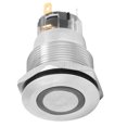 thumbnail image 3 of Interruptor de botón de acero inoxidable, 20 piezas de 22 mm, interruptor de botón de reinicio automático, calidad en la que puede confiar, 3 of 8