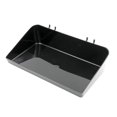 thumbnail image 1 of SSWBasics Black Plastic Tray for Slatwall - 6½”L x 12”W x 3”D - Set of 2, 1 of 4