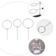 thumbnail image 3 of Máquina para hacer cubitos de hielo de acero inoxidable, cucharas de metal, cucharas portátiles para alimentos y dulces, para botes de granos, 5 unidades, 3 of 6