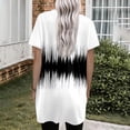 thumbnail image 2 of Spring Tunic Blouses for Women, V-neck Short Sleeve Tops, Plus Sized Casual Long T-shirt with Pockets, 2 of 5