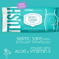 thumbnail image 2 of Nice 'N Clean Adult Flushable Wipes (3 x 60 Count) | Personal Cleansing Wipes Made from Plant-Based Fibers | Infused with Aloe & Vitamin E, 2 of 4