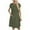 Army Green, variant on fatyb Womens Casual Dresses Summer Short Sleeve Pocket Dresses for Women Lightweight Plain Midi Dresses