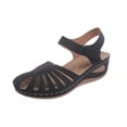thumbnail image 2 of Orthopedic Closed Toe Sandals for Women 2026 Wedge with Arch Support Adjustable Ankle Strap Sandals Wedges Summer Dressy Platform Casual Comfortable Wide Width Hollow out Walking Shoes, 39, 2 of 6