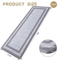 thumbnail image 2 of Buganda Kitchen Mats Anti Fatigue, Washable Rugs for Kitchen, Non Slip Kitchen Mats for Floor, 17.3"x59", Grey, 2 of 9