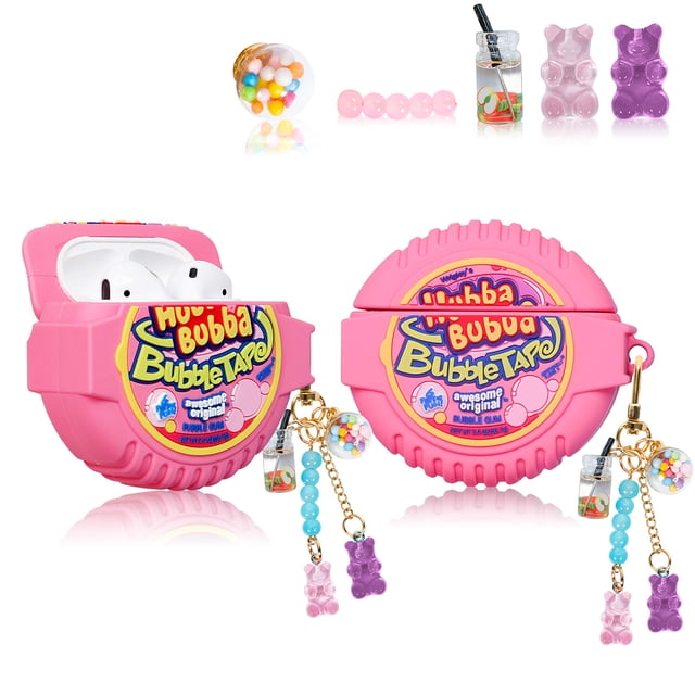 Lupct Para Airpod 2/1 Funda De Silicona Suave De Dibujos Animados Moda Lindo Diseño De Comida Air Pods Cubierta Niños Niñas Mujeres Divertidos Auriculares Divertidos Y Únicos Llaveros Kawaii Para Airp
