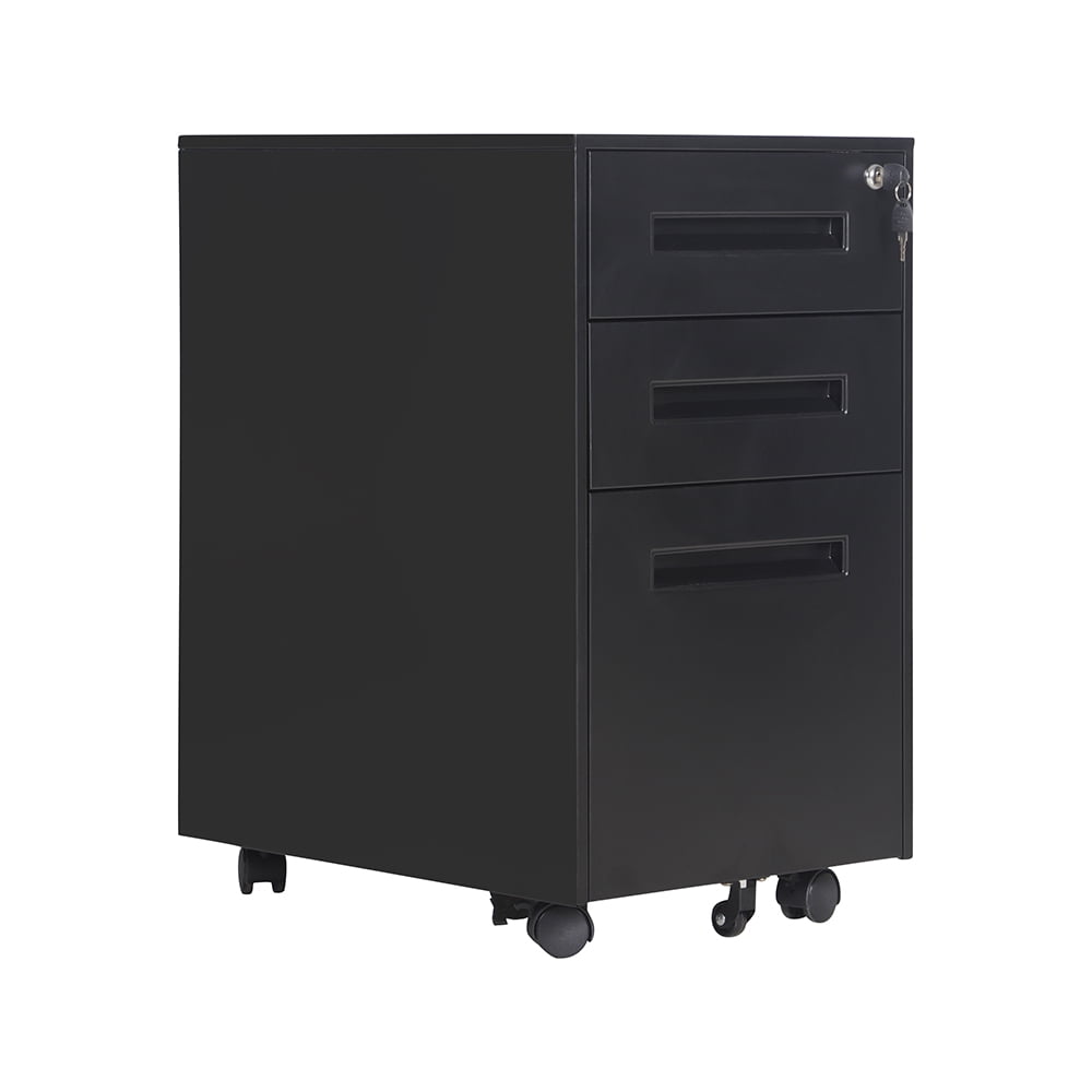 Topcobe Metal File 3 Drawer with Lock, Modern Lateral Modern