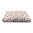 thumbnail image 4 of Fruit Pet House, Cherry Design Fresh Berry Fruit Summer Green Garden Macro Digital Print, Outdoor & Indoor Portable Dog Kennel with Pillow and Cover, 5 Sizes, White Vermilion Green, by Ambesonne, 4 of 5