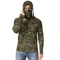 thumbnail image 4 of Feancey Men's Hooded Sun Shirt Unisex UV Protection Hoodie Long Sleeve Camo Hunting Shirts Slim Fit Quick Dry Fishing Shirt Camouflage M, 4 of 10