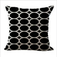 thumbnail image 3 of Set of 2 Square Geometric Pattern Throw Pillow (With or Without Inserts), 3 of 7