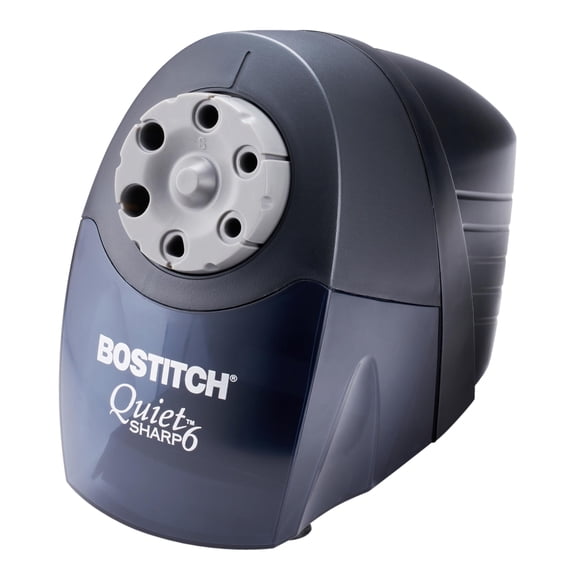Bostitch Office QuietSharp 6 Electric Pencil Sharpener, Heavy Duty Classroom Sharpener, Perfect for Classroom and Homeschool Use, Black