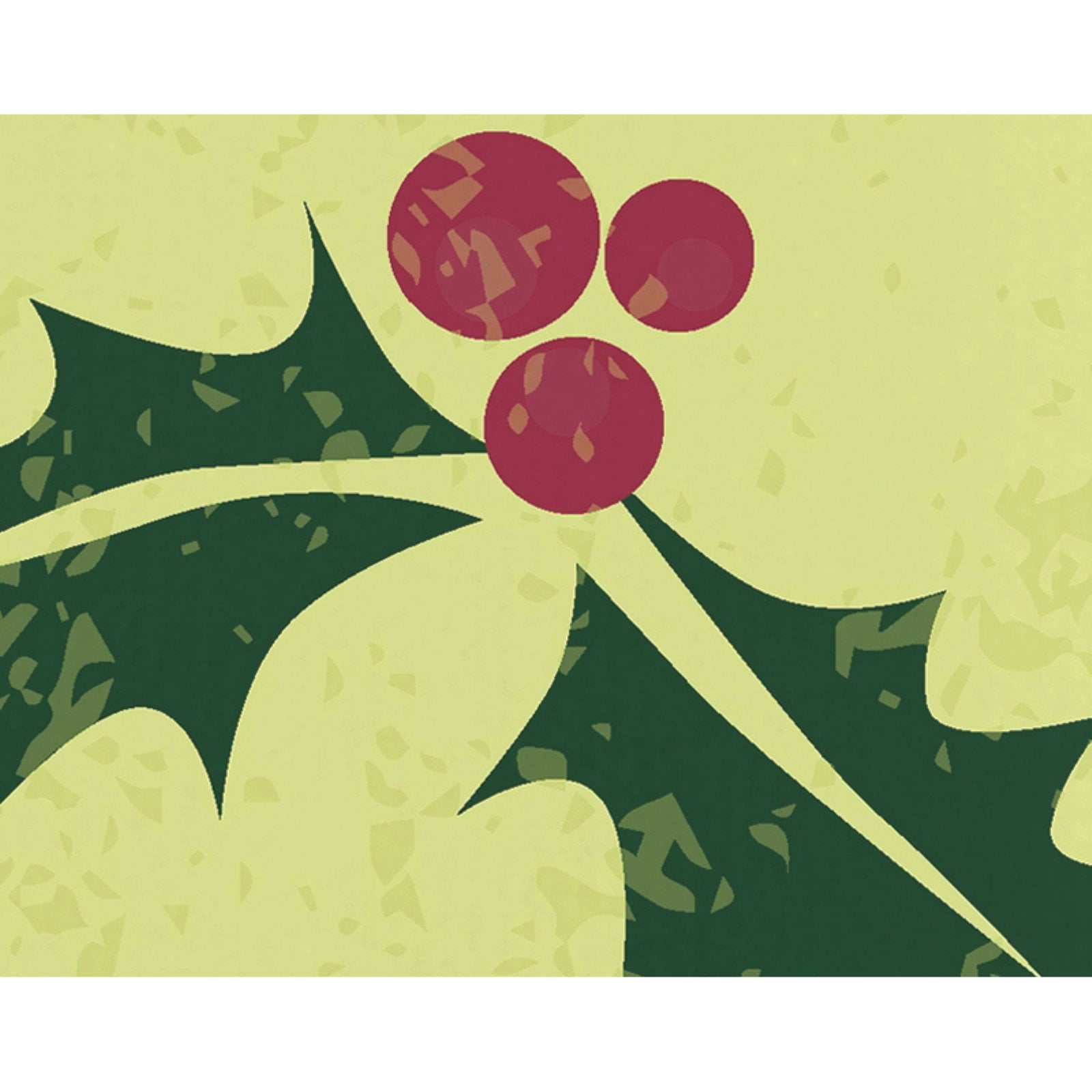 Simply Daisy 18" x 30" Allover Holly Holiday Floral Print Kitchen Towel