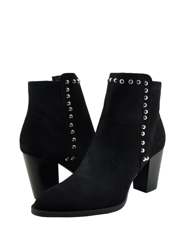 qupid black studded booties