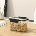 thumbnail image 1 of Cqxid Food Storage Under $10 Food Storage Containers Transparent Air Tight House Kitchen Pantry Organization And Storage Jar Nut Candy Rectangular Transparent Buckle Dry Storage Jar 1pc, 1 of 4