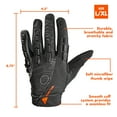 thumbnail image 3 of Ozark Trail Full Finger Touch Screen Bicycle Gloves, L-XL, Black, 3 of 5