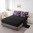 thumbnail image 5 of Homewish Minimalsit Striped 7pcs Bedding Comforter Set,Modern Geometric Artwork Queen Bedding Sets,Pink White Black Queen Sheet Sets For Men Women,Microfiber Bedroom Decor Reversible, 5 of 8