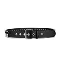 thumbnail image 1 of Bullet Rivet Belts Personalized Black Punk Faux Leather Studded Belt For Jeans Hip Hop YYHJM YYHJM, 1 of 2