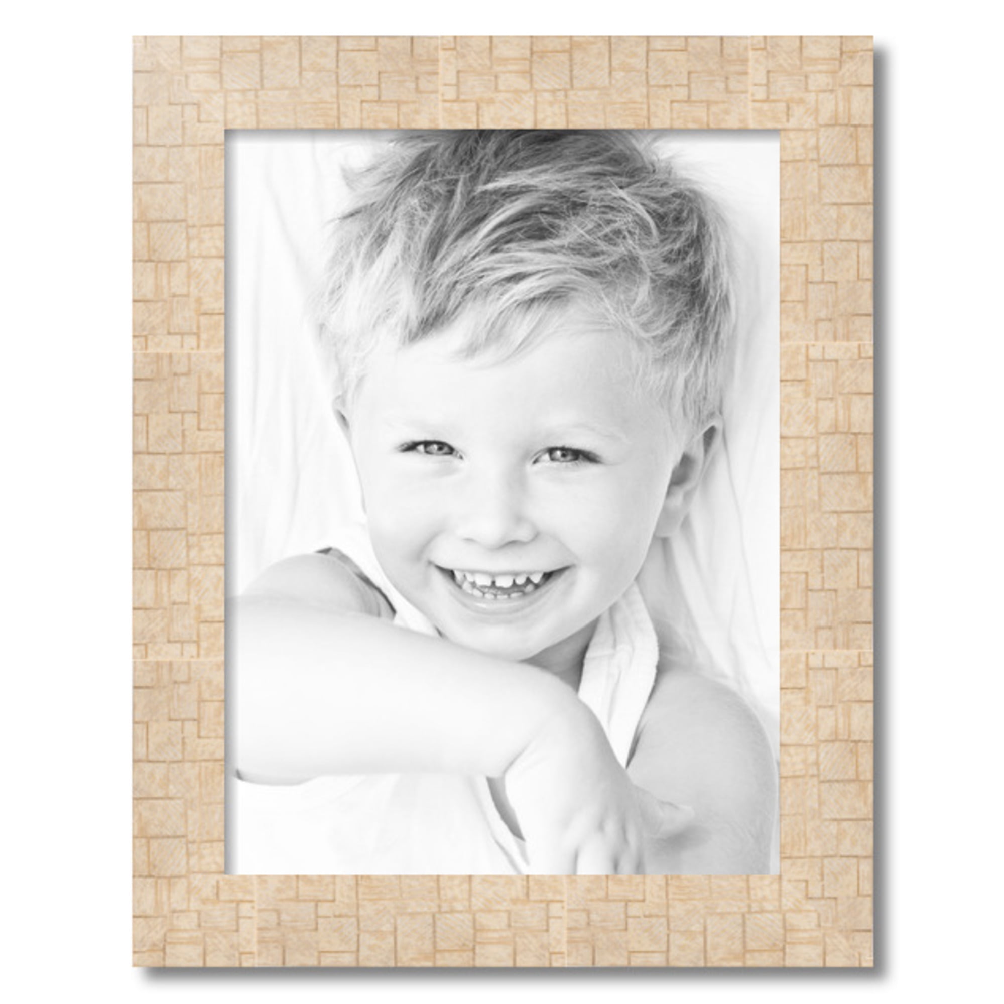 ArtToFrames 18" x 24" Casablanca White Picture Frame, 18x24 inch White Wood Poster Frame (WOM-4996)