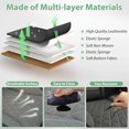 thumbnail image 3 of Leather Car Seat Cover Bottom Only Slip Padding Seat Cushion Full Wrap Seat Protector with Storage Function Universal Fit for Most Cars SUV Pickup Trucks () (), 3 of 8