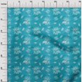 thumbnail image 3 of oneOone Polyester Spandex Light Blue Fabric Floral & Craft Projects Decor Fabric Printed By The Yard 56 Inch Wide, 3 of 5