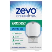Zevo Compact Flying Insect Trap - 1 Plug In Device & 1 Cartridge
