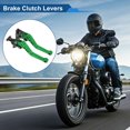 thumbnail image 2 of Palancas de freno y embrague cortas únicas para TRIUMPH TIGER 800 XC/XCX/XR/XRT/XRX 2015-2018, palanca de freno ajustable de motocicleta de aleación de aluminio verde, 1 par, 2 of 7