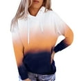 thumbnail image 1 of Pompotops Mode Femme Manches Longues Automne Imprimé Hoodis Blouse Chandails en Molleton Tops Amples, 1 of 1