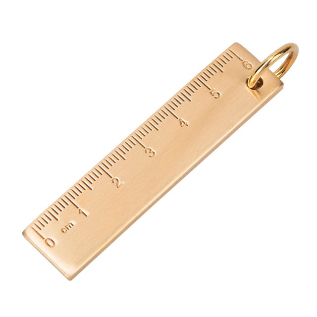 Brass Ruler Pendants,6cm Length 3mm Thickness Mini Brass Ruler Brass Ruler Performance Driven