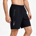 thumbnail image 5 of Xdegoge Athletic Running Shorts for Men Quick Dry Workout Gym Shorts with Zipper Pockets Elastic Waist Drawstring Breathable Activewear for Exercise Fitness Training, 5 of 5