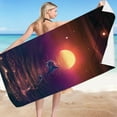 thumbnail image 2 of Pompotops 30x60 Inch Microfiber Beach Towel Super Lightweight Colorful Bath Towel Sandproof Beach Blanket Multi- Purpose Towel For Travel Swimming Pool, 2 of 4